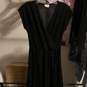 Black cover dress